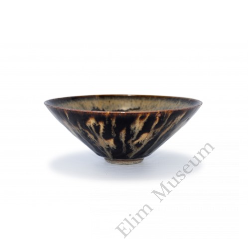 1394 A Jizhou-Ware rabbit hair bowl   